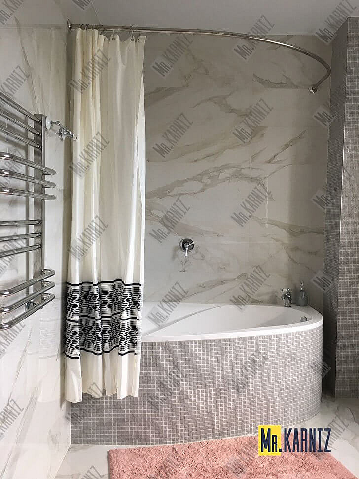 Карниз для ванны EvaGold OLB-807 угловой 170х120 Усиленный 20 мм MrKARNIZ фото 15